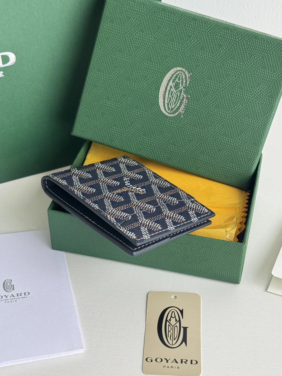 Goyard 3311 Insert Victoire Check Card Holder Card Case - Detail view 5