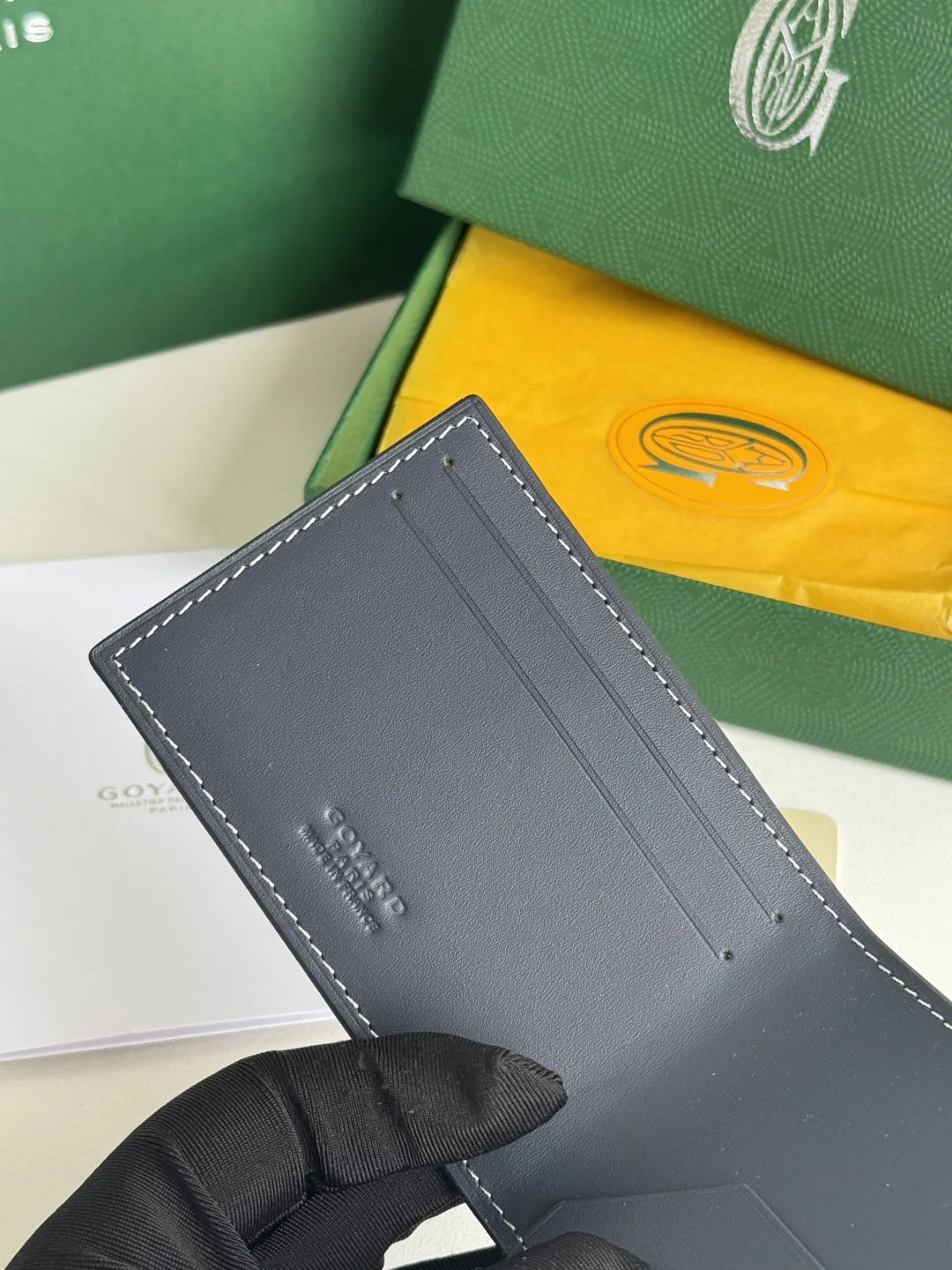 Goyard 3311 Insert Victoire Check Card Holder Card Case - Detail view 8