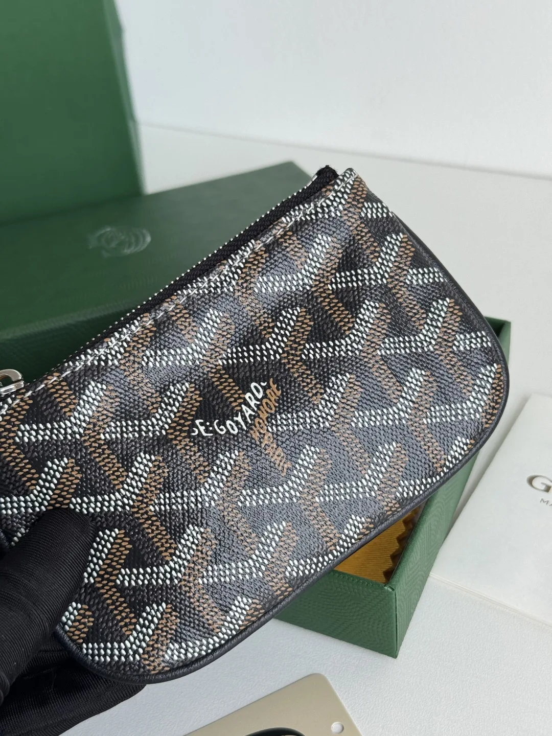 Goyard 3306 Mini Senate Nano Key Bag Coin Purse - Detail view 6