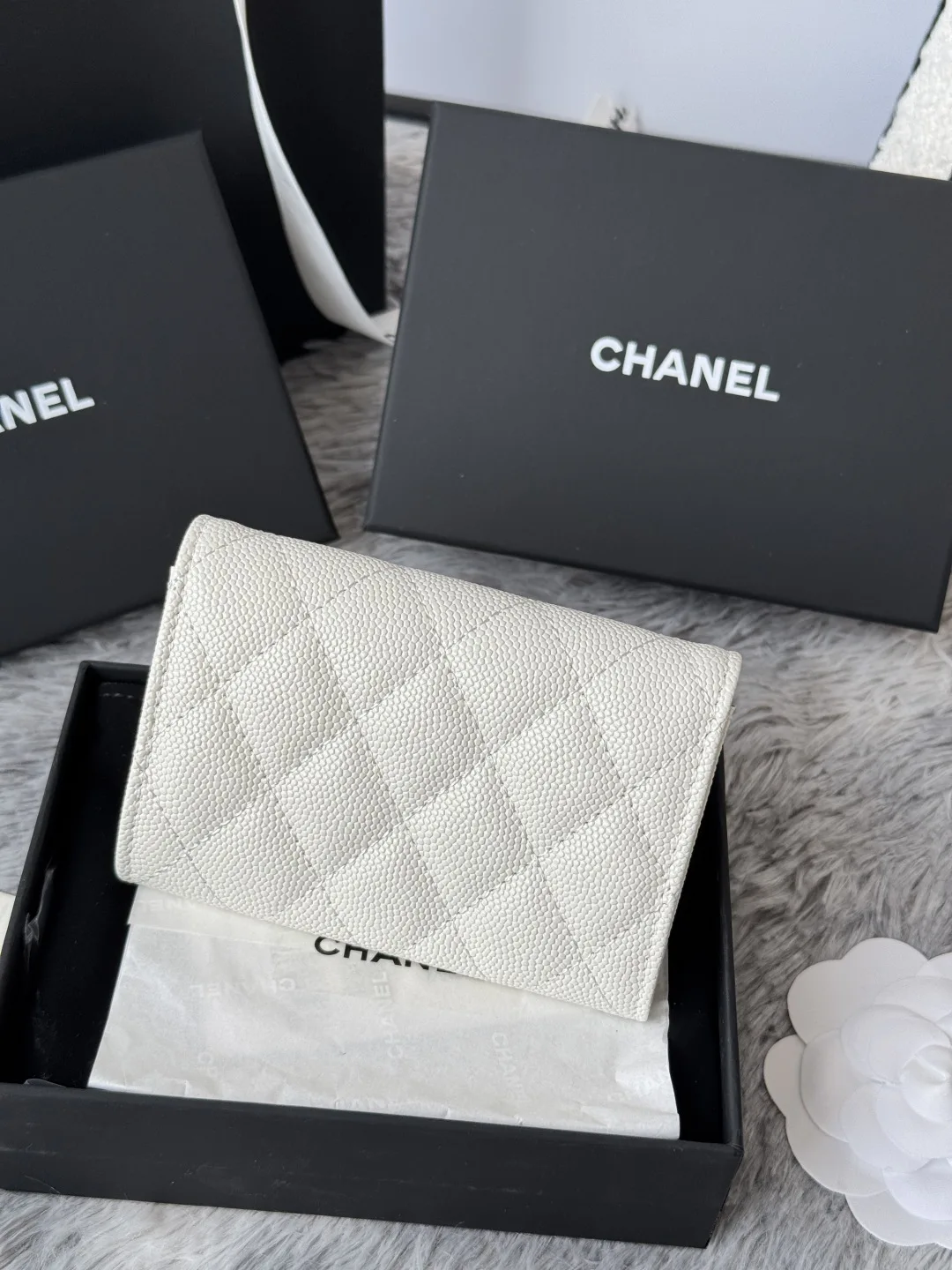 Chanel AP3187 Caviar Cardholder Coin Purse - Detail view 3
