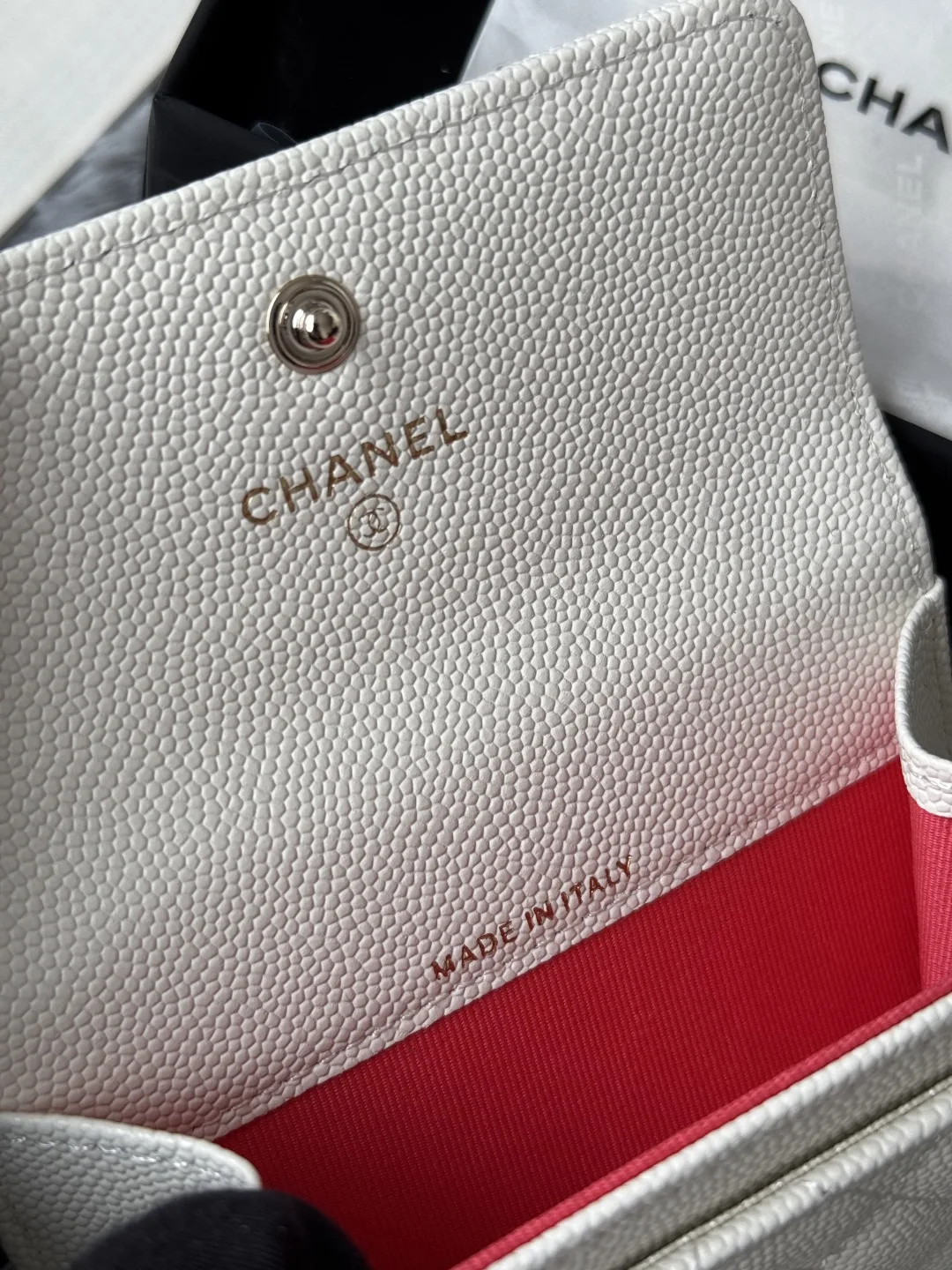 Chanel AP3187 Caviar Cardholder Coin Purse - Detail view 8