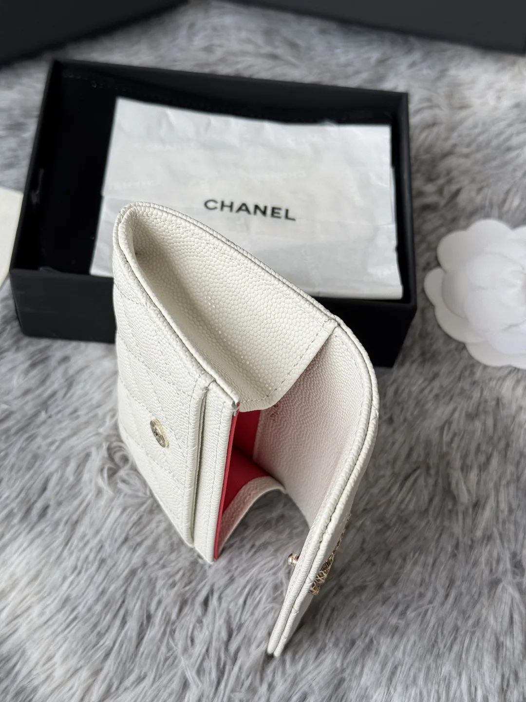 Chanel AP3187 Caviar Cardholder Coin Purse - Detail view 9