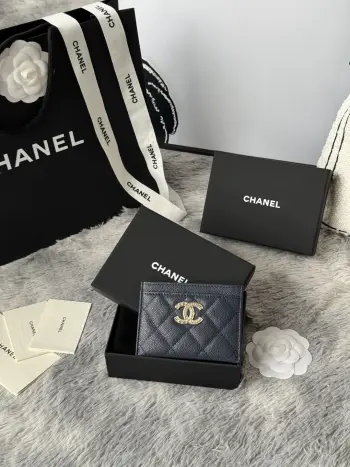 AP3048 22k embossed logo large double C card holder