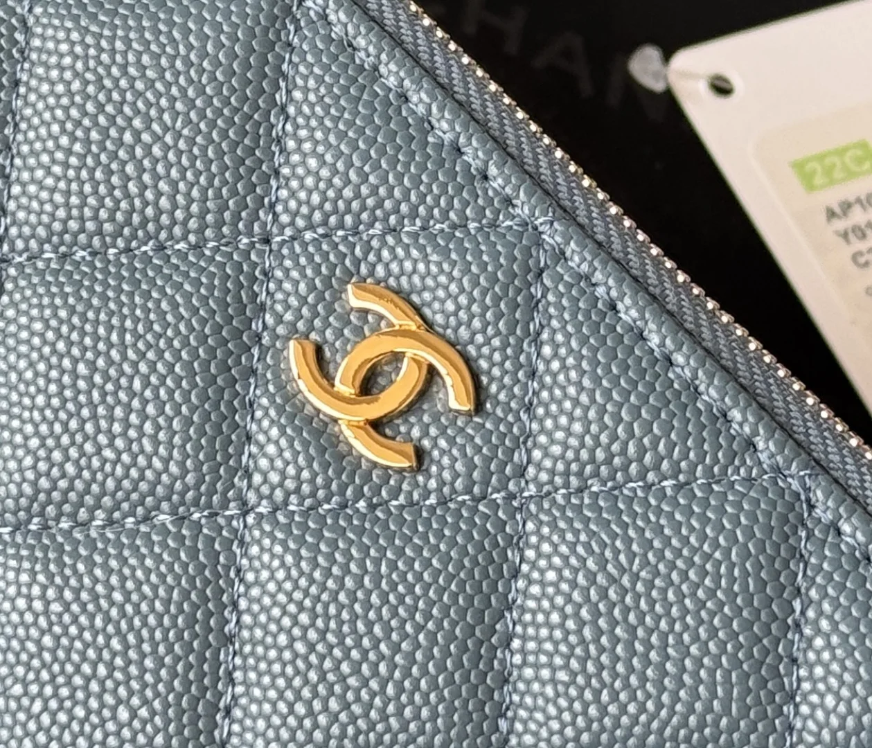 Chanel AP1071 New Ball Grain Diamond Pattern Coin Purse Clutch - Detail view 6