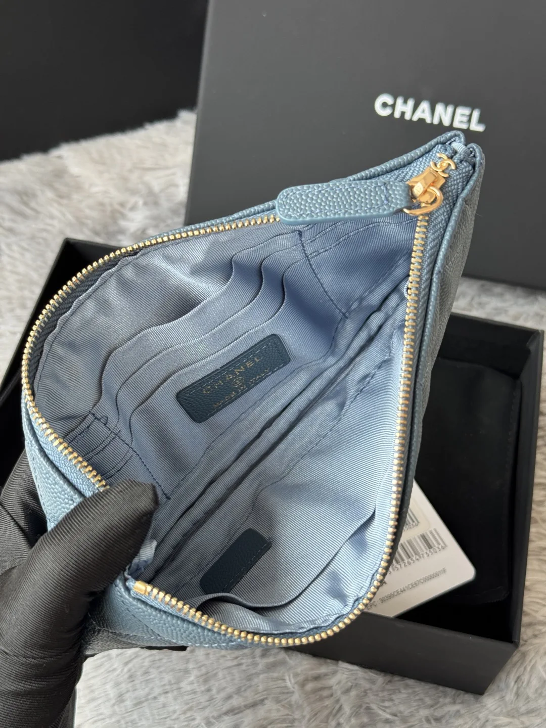 Chanel AP1071 New Ball Grain Diamond Pattern Coin Purse Clutch - Detail view 8