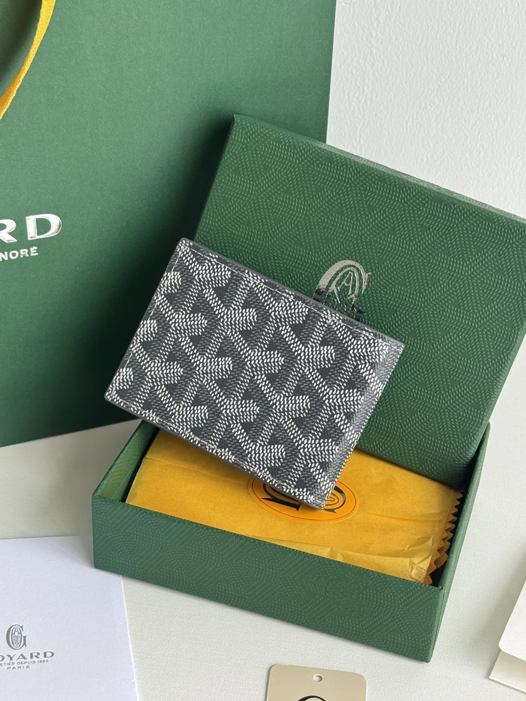 Goyard 3311 Insert Victoire Check Card Holder Card Case - Detail view 3