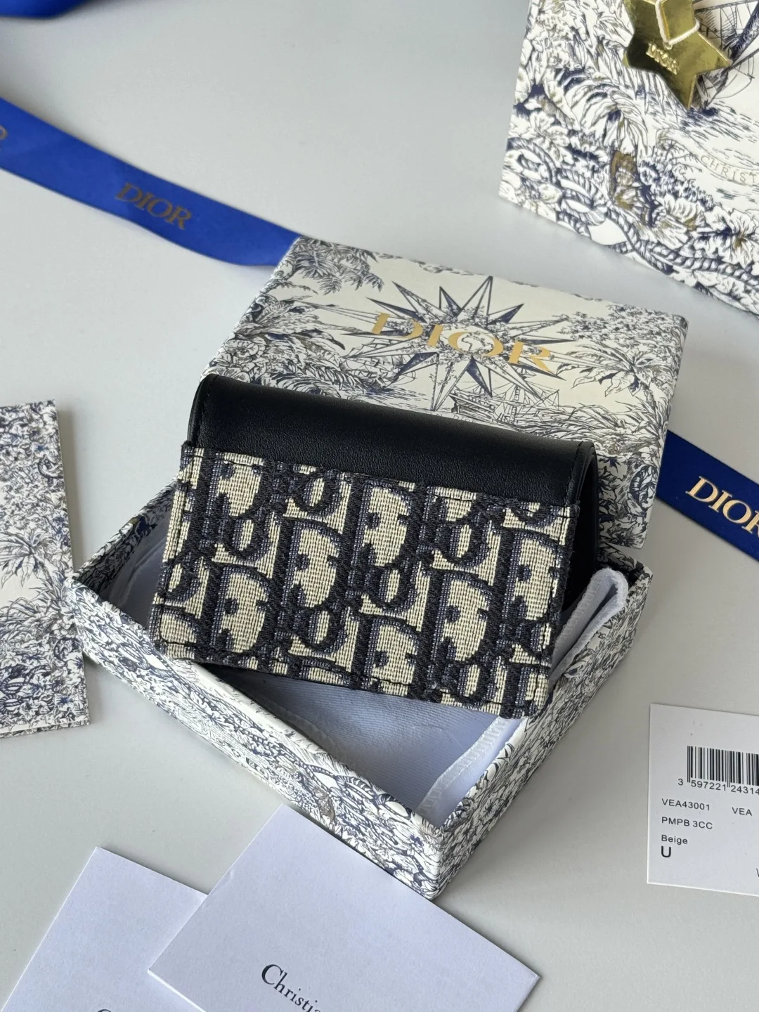 Dior Oblique Saddle Card Holder - Detail view 3