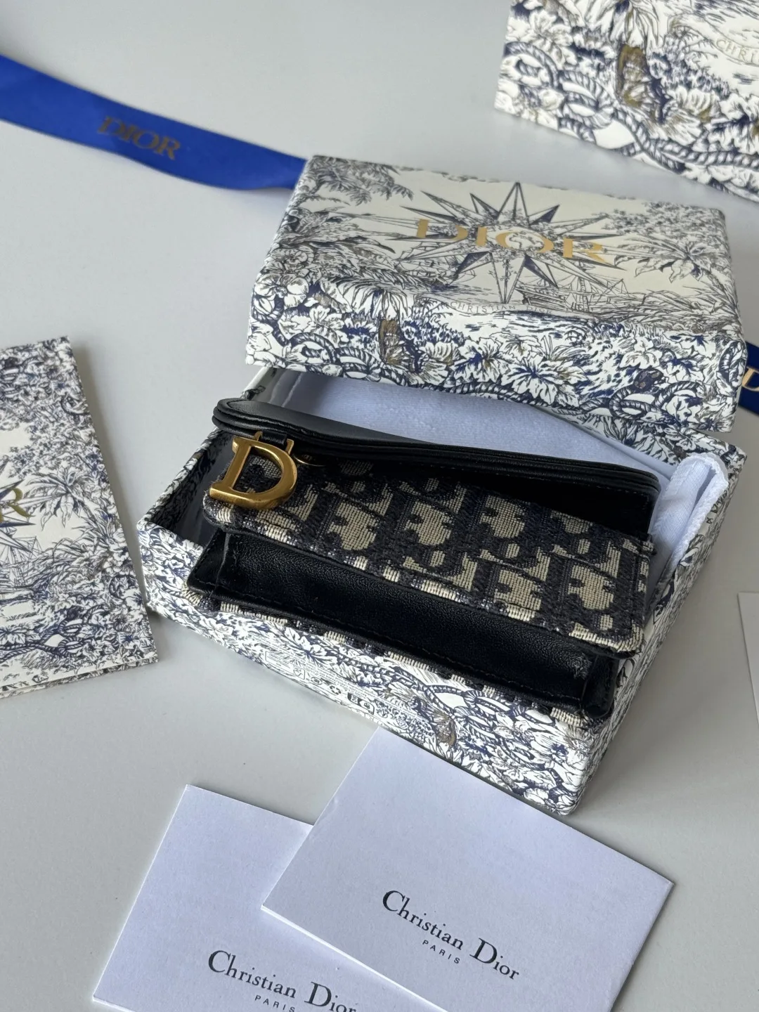 Dior Oblique Saddle Card Holder - Detail view 5