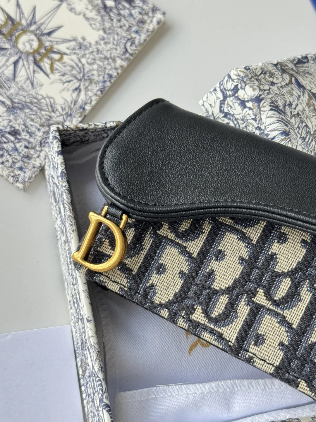 Dior Oblique Saddle Card Holder - Detail view 7