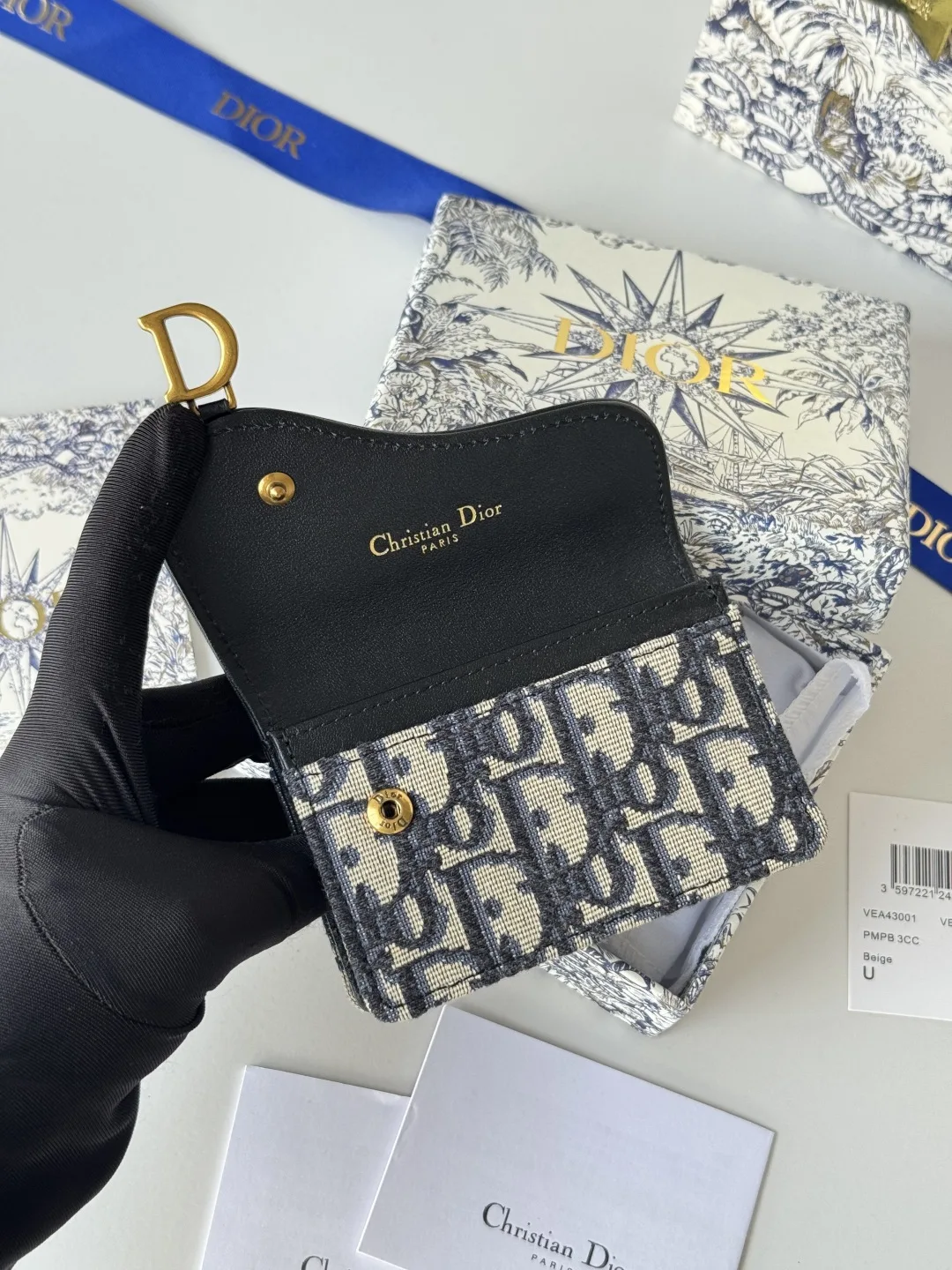 Dior Oblique Saddle Card Holder - Detail view 8