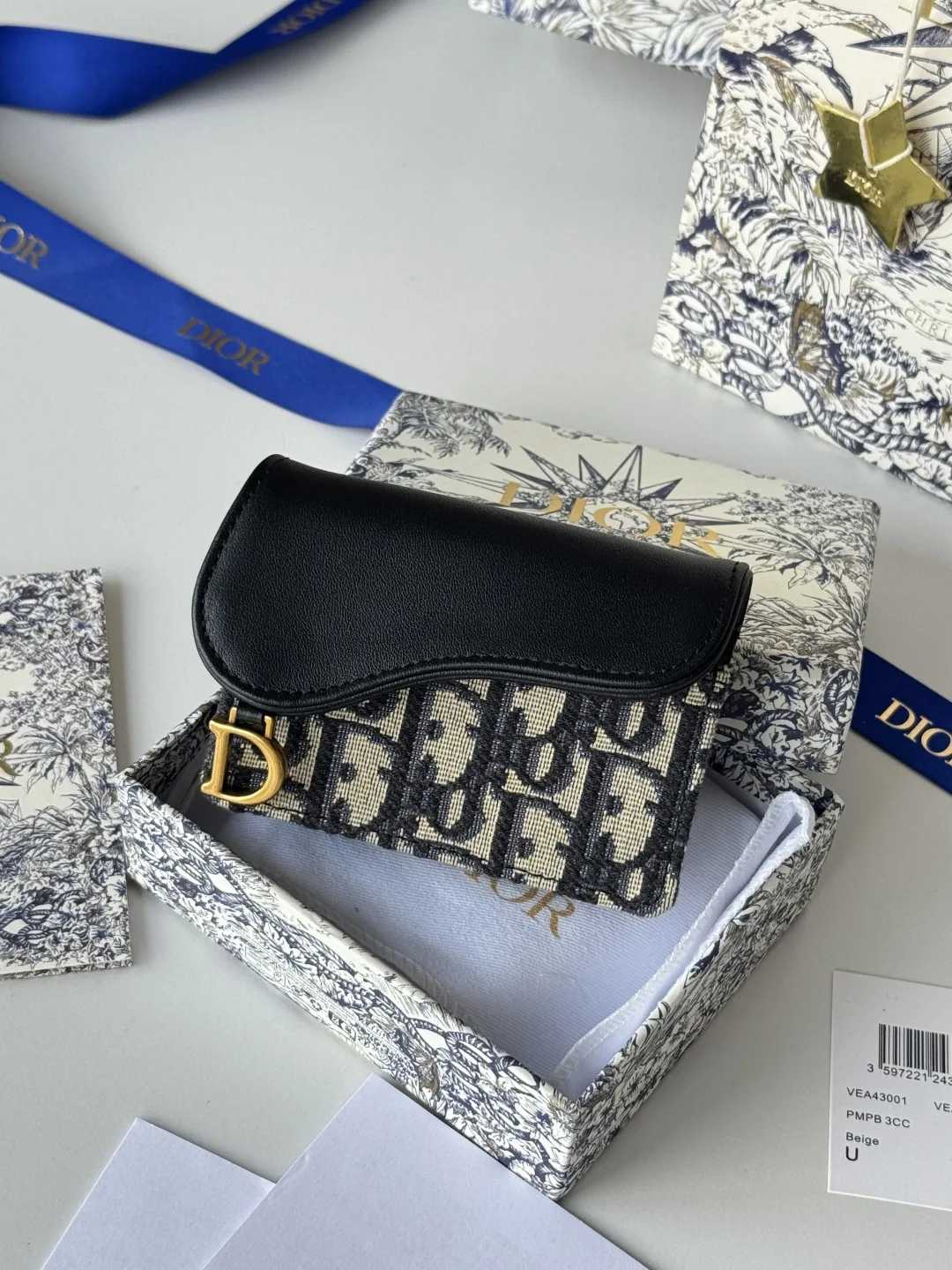 Dior Oblique Saddle Card Holder - Detail view 11