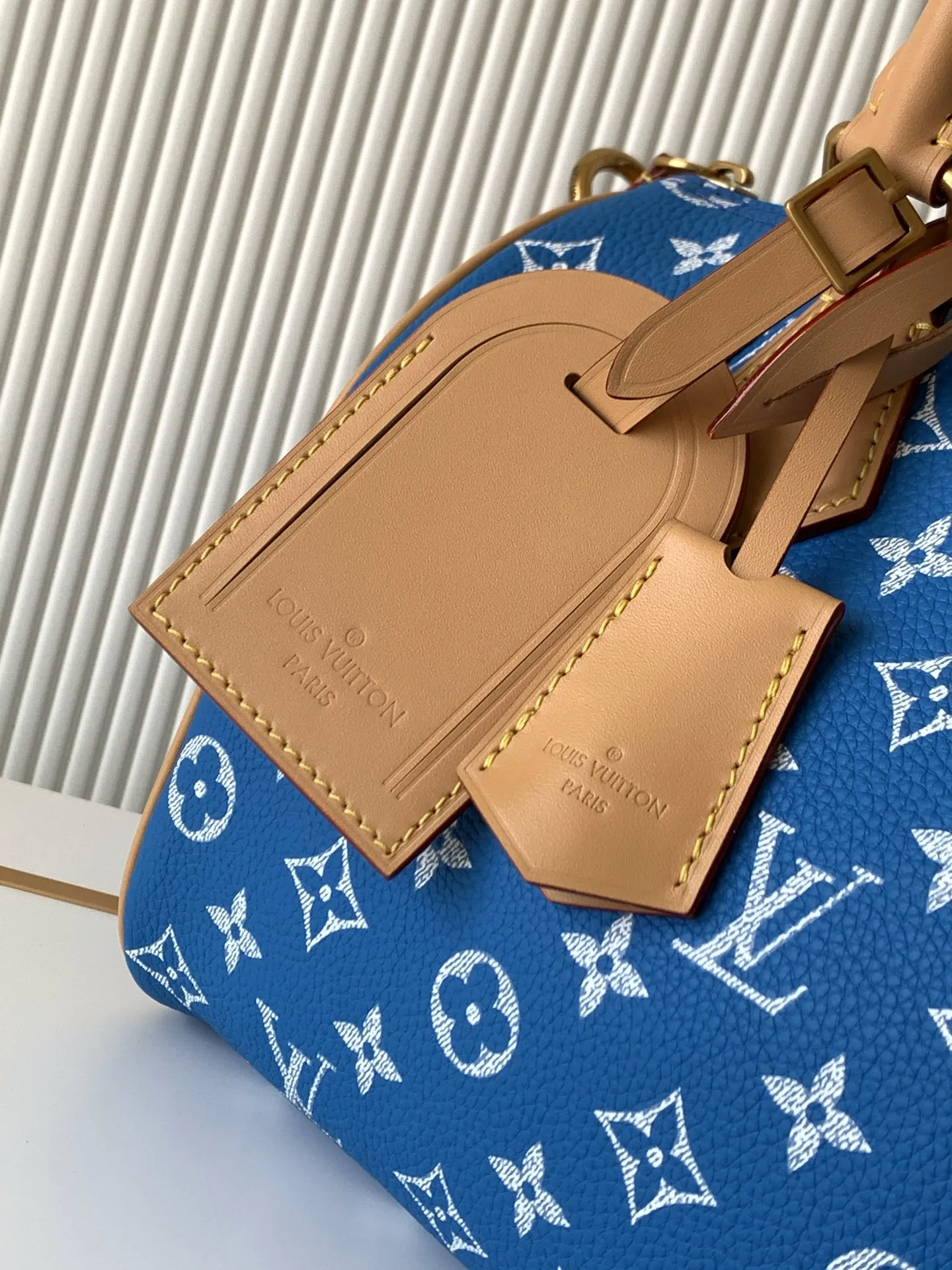 Louis Vuitton M24424 Blue Speedy P9 Bandouliere 25 Bag - Detail view 5