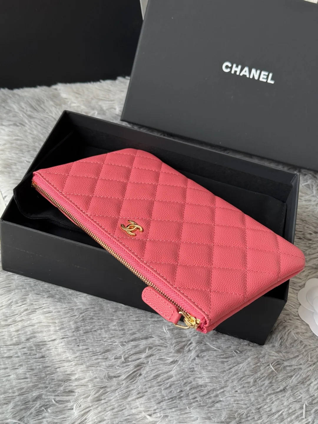 Chanel AP1071 New Ball Grain Diamond Pattern Coin Purse Clutch - Detail view 4
