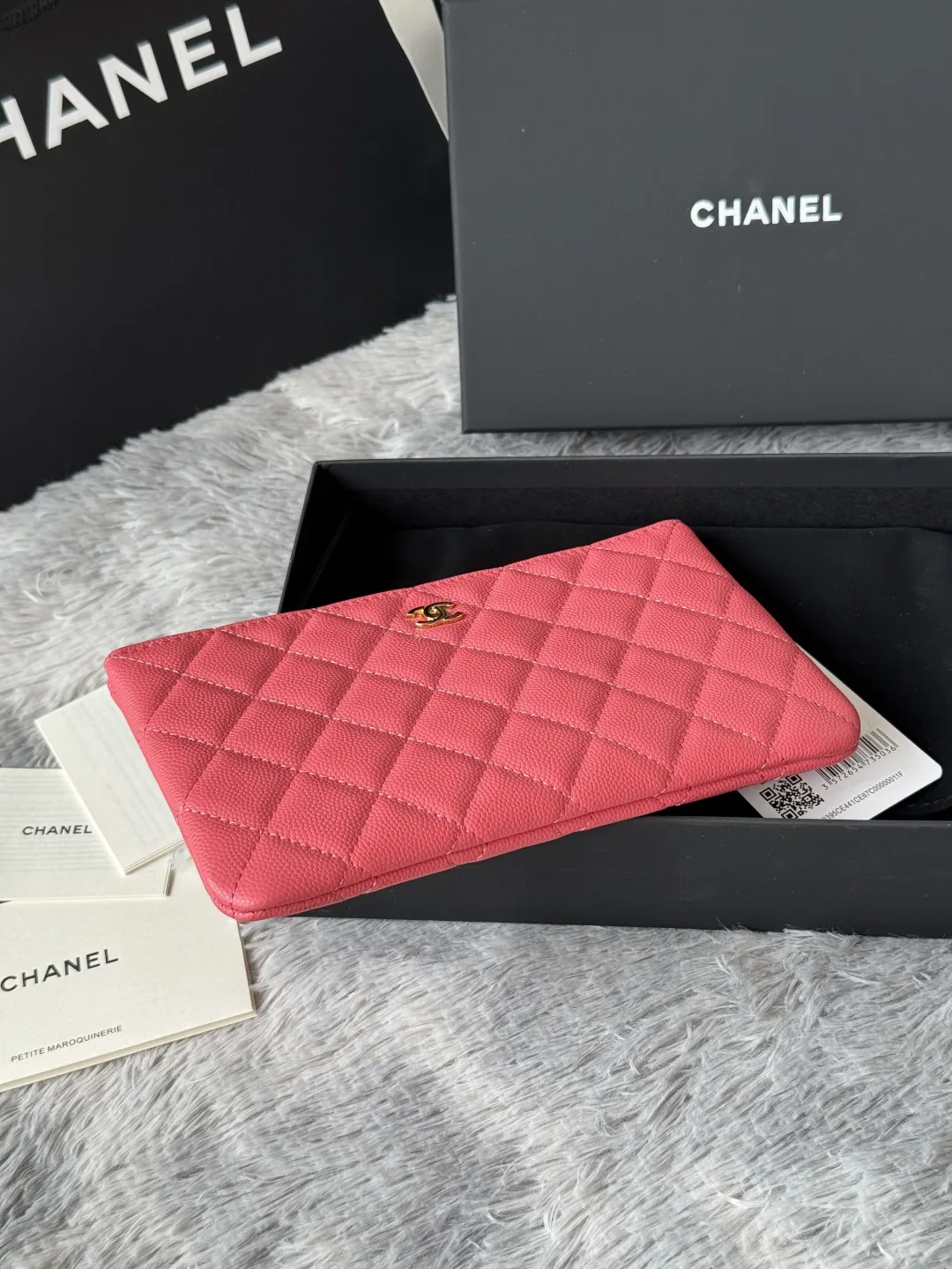 Chanel AP1071 New Ball Grain Diamond Pattern Coin Purse Clutch - Detail view 5