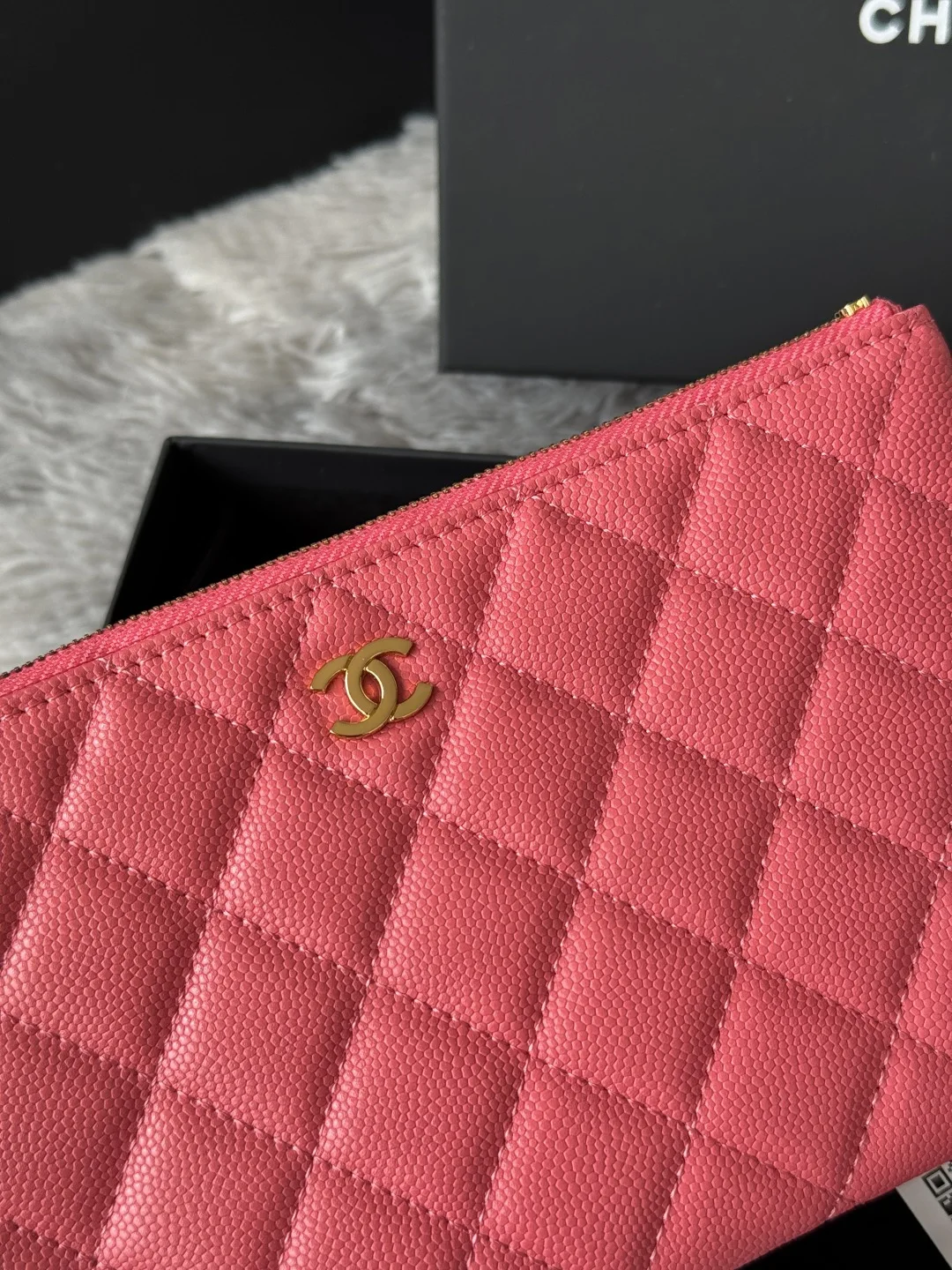 Chanel AP1071 New Ball Grain Diamond Pattern Coin Purse Clutch - Detail view 6