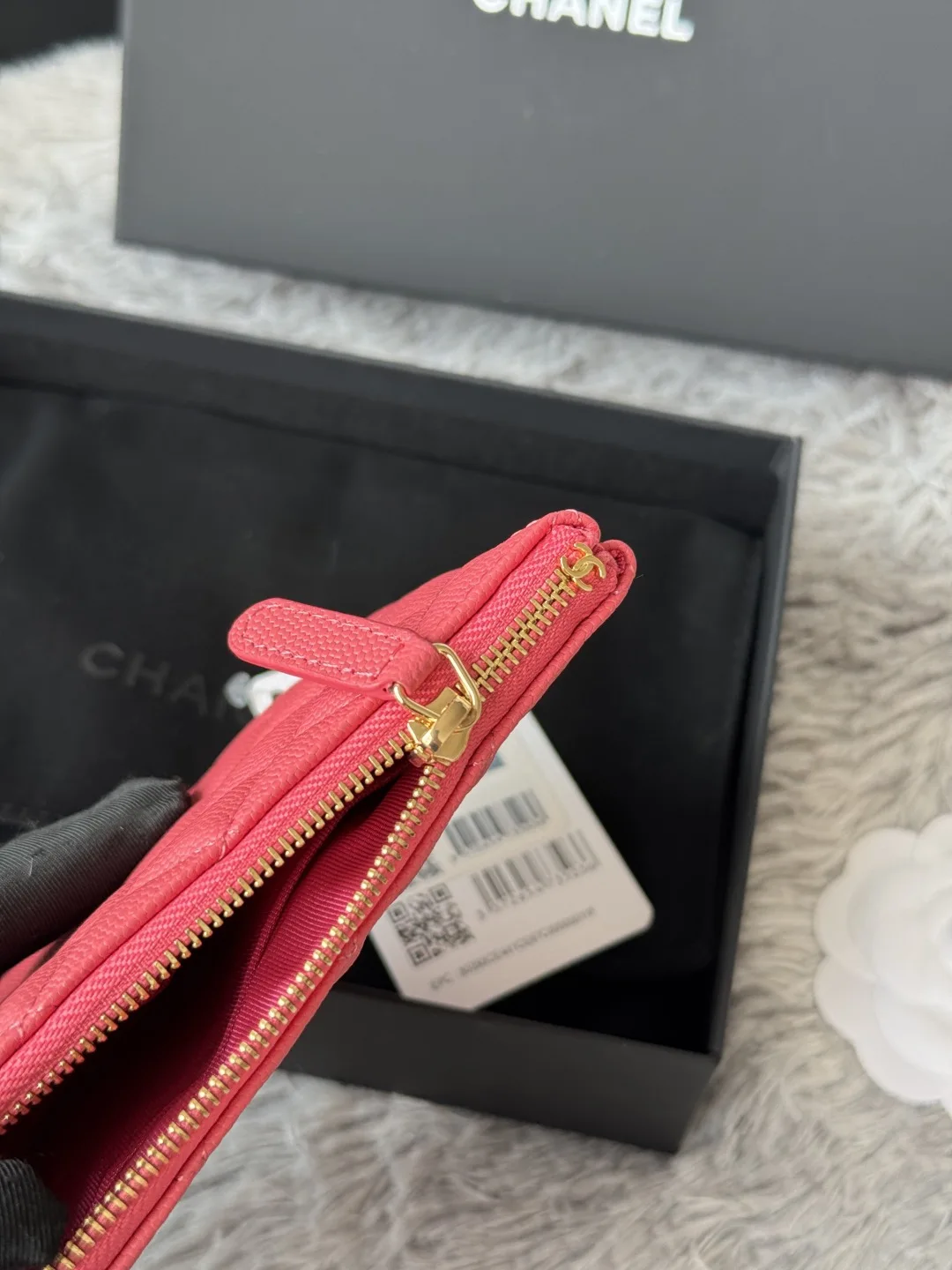 Chanel AP1071 New Ball Grain Diamond Pattern Coin Purse Clutch - Detail view 7
