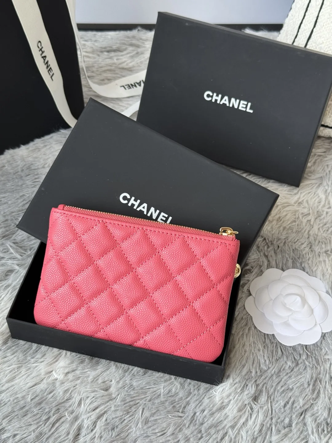 Chanel A50168 Zipped Pendant Coin Purse Card Holder - Detail view 3