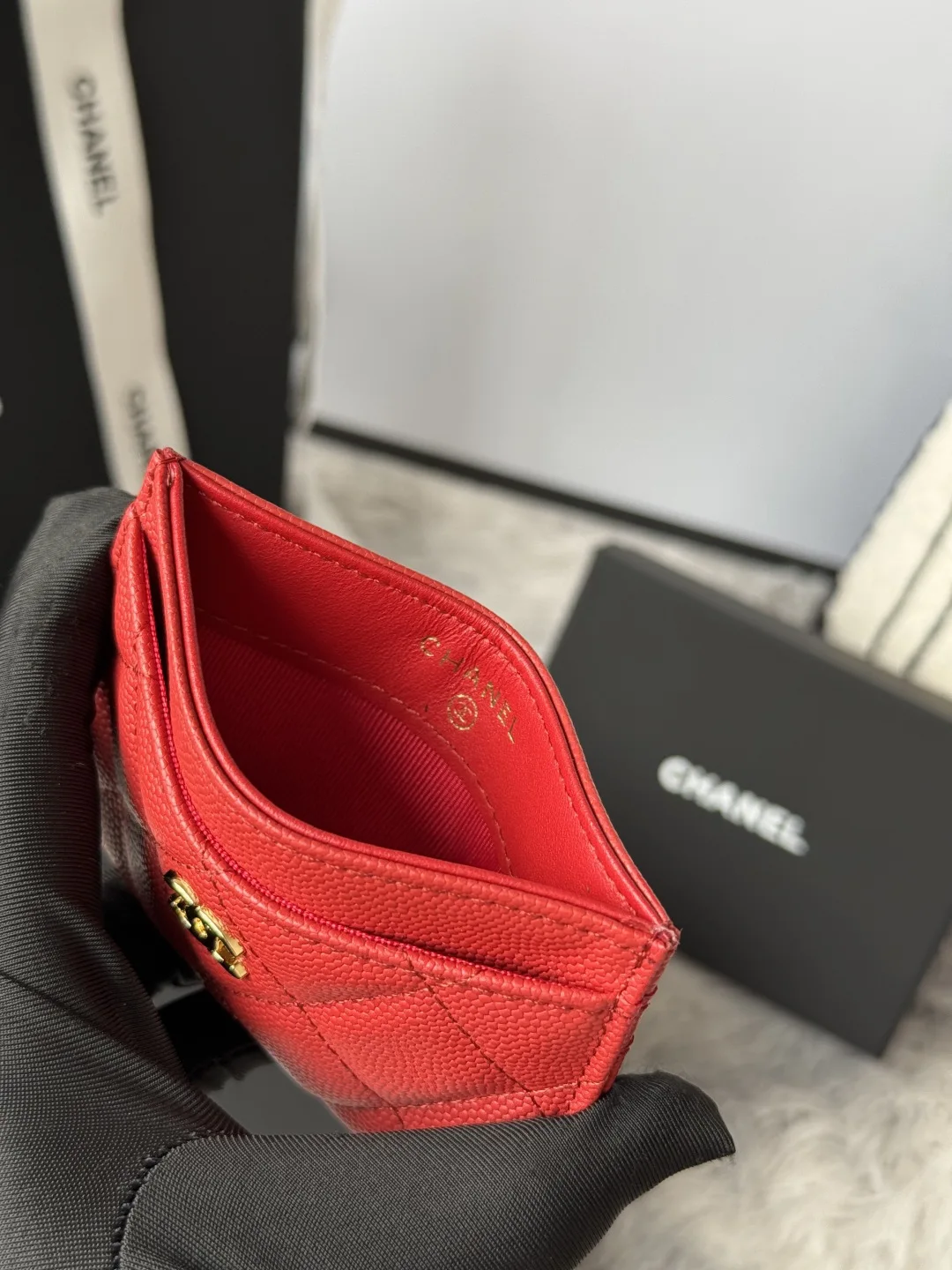 Chanel AP0213 CF Card Holder, Chip-Style Card Case - Detail view 8