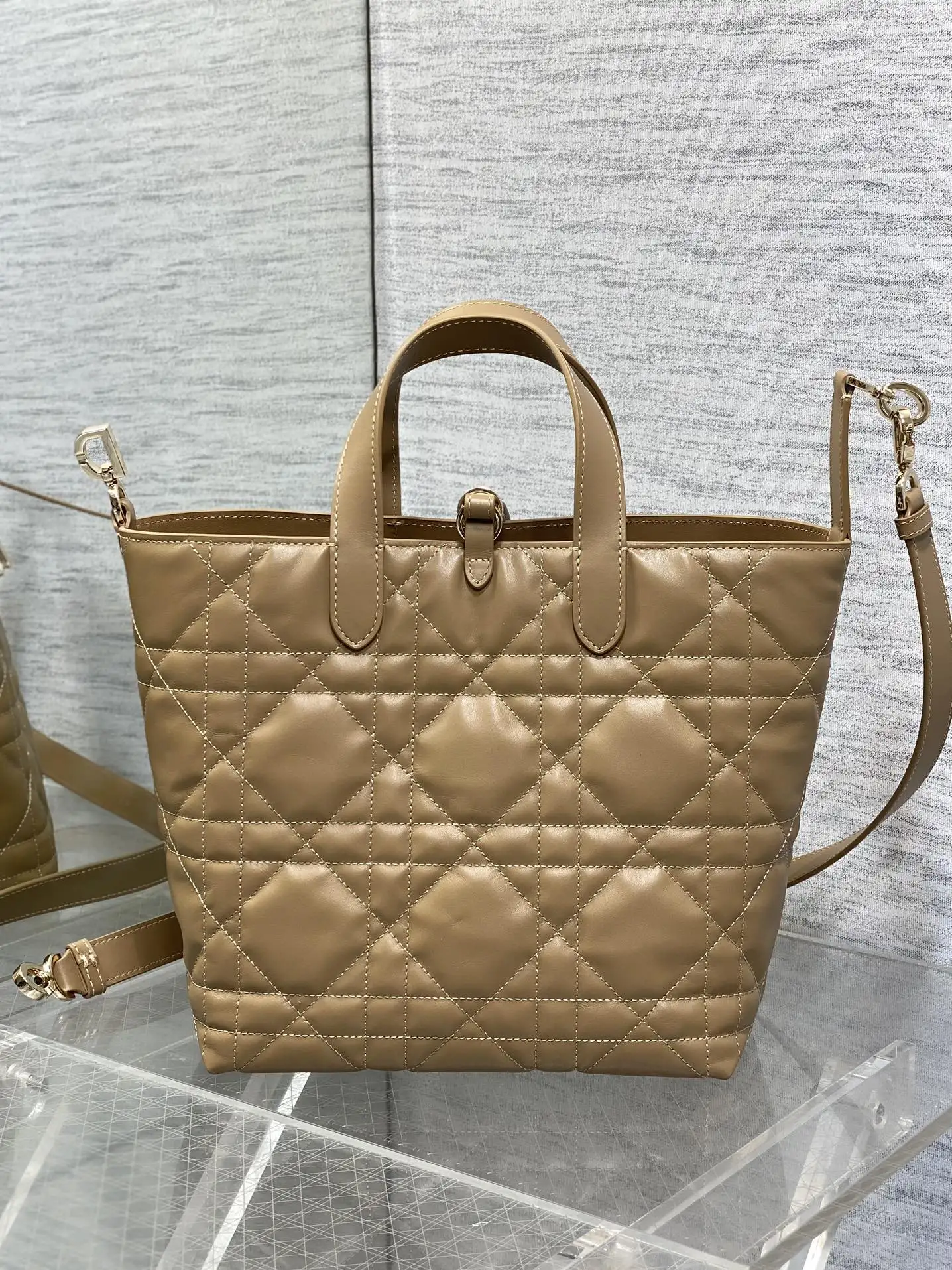 Dior Caramel Toujours Vertical Medium Handbag - Detail view 4