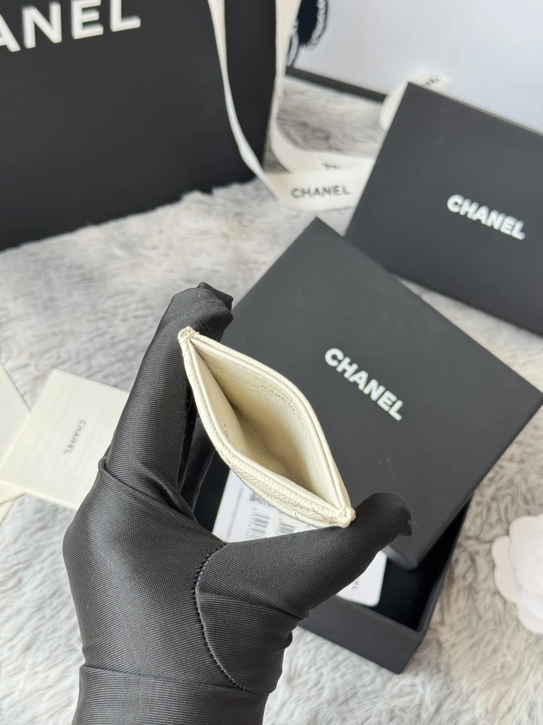 Chanel AP0223 Ultra Mini Lambskin Cardholder - Detail view 7