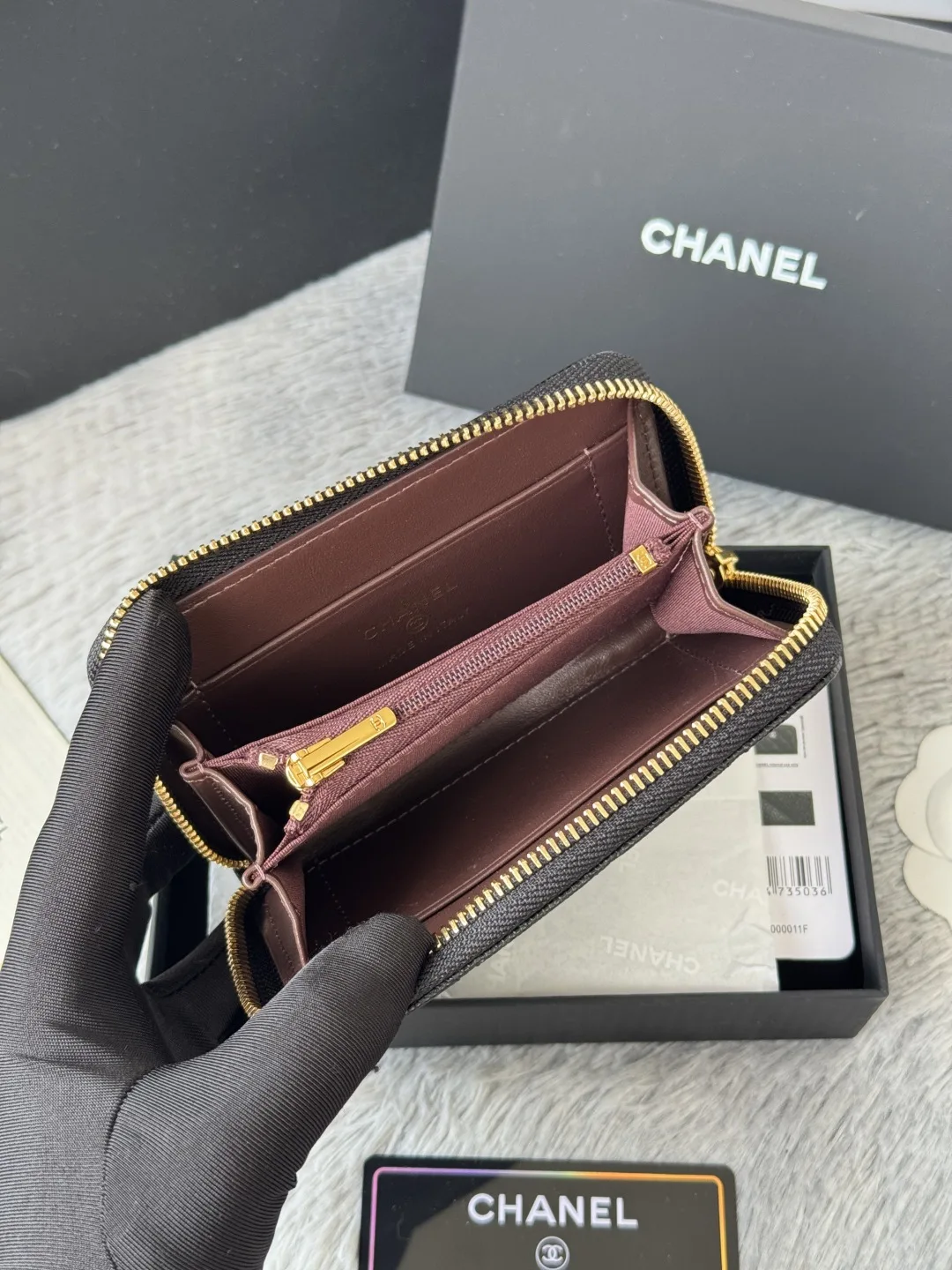 香奈儿3686 中号 加大款拉链包 - 细节图 8