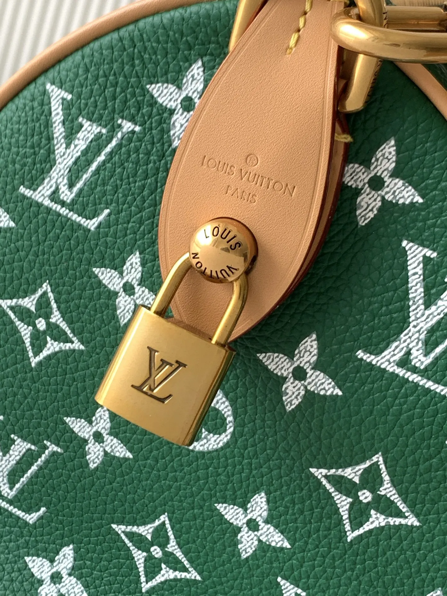 Louis Vuitton M24423 Green Speedy P9 Bandouliere 25 Bag - Detail view 6