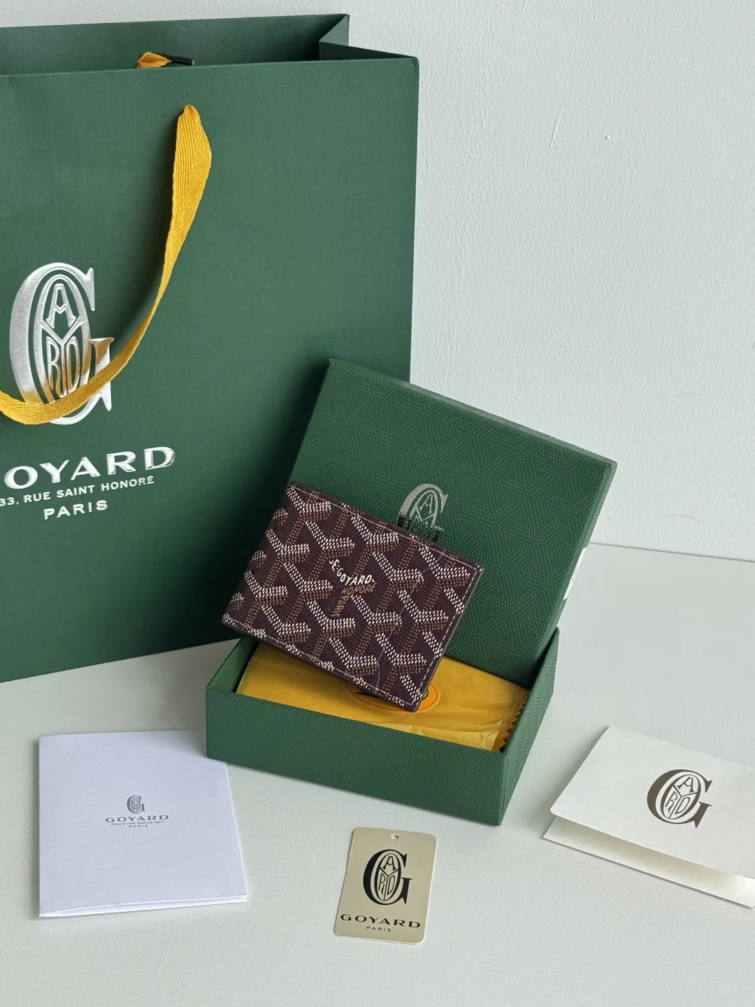 Goyard 3311 Insert Victoire Check Card Holder Card Case - Detail view 1