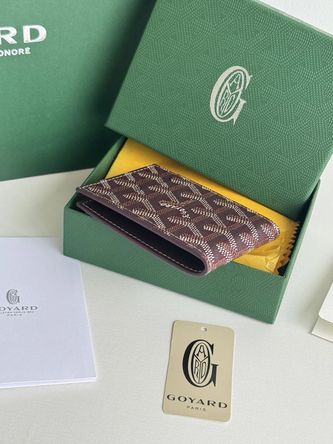 Goyard 3311 Insert Victoire Check Card Holder Card Case - Detail view 4