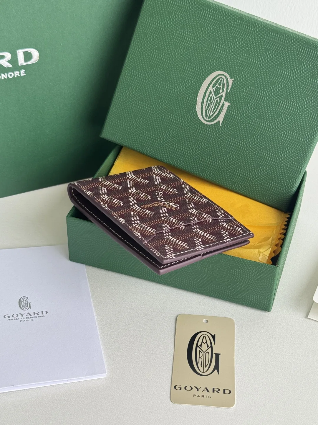Goyard 3311 Insert Victoire Check Card Holder Card Case - Detail view 5
