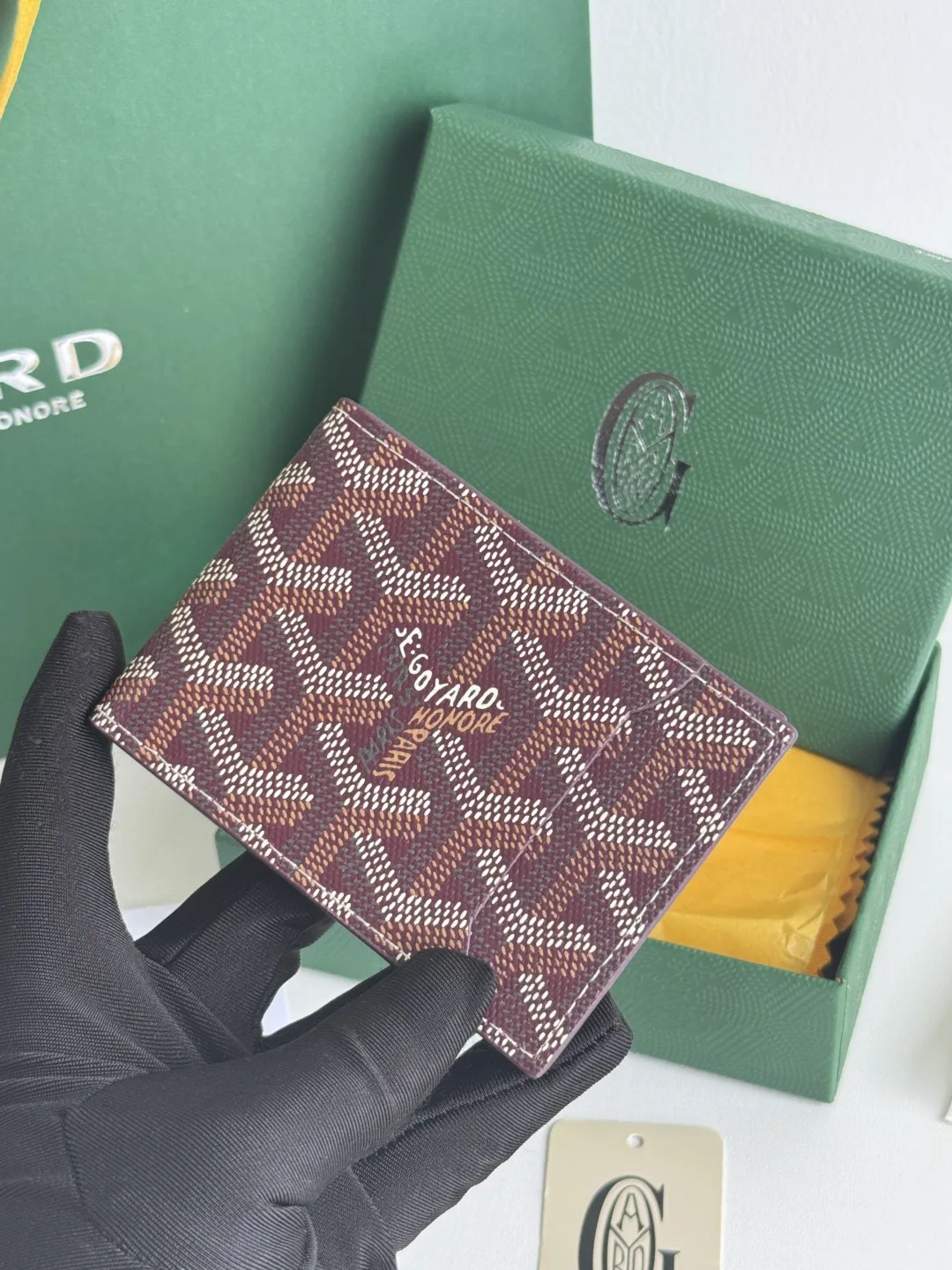 Goyard 3311 Insert Victoire Check Card Holder Card Case - Detail view 6