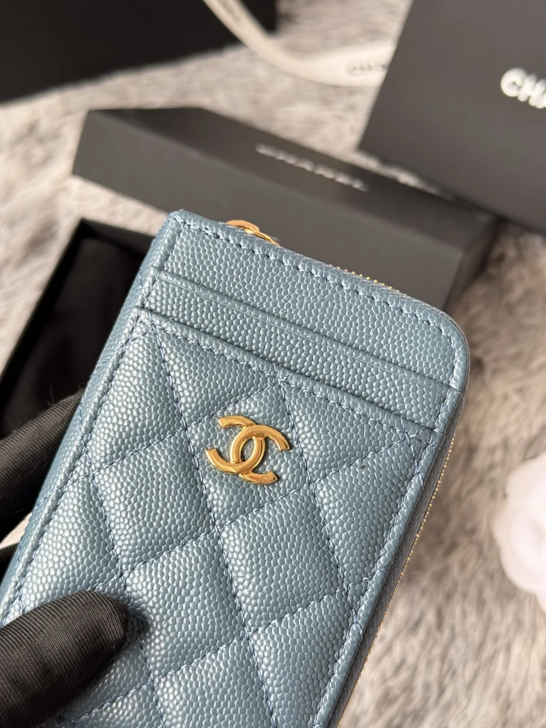 Chanel AP1650 Small Zip Pouch Laka Pouch - Detail view 6