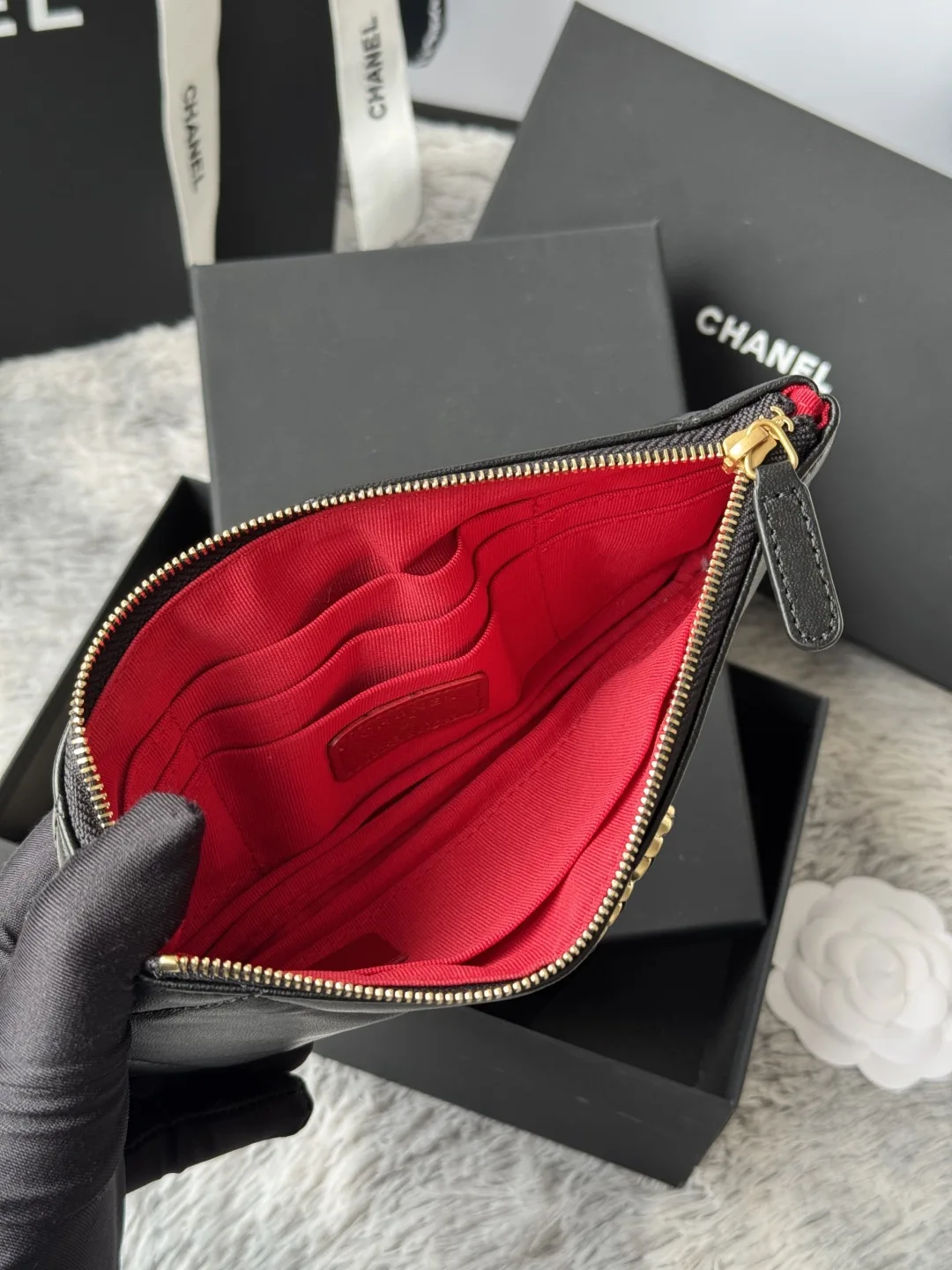 Chanel AP1790 Diamond Quilted Flap Coin Purse - Detail view 8