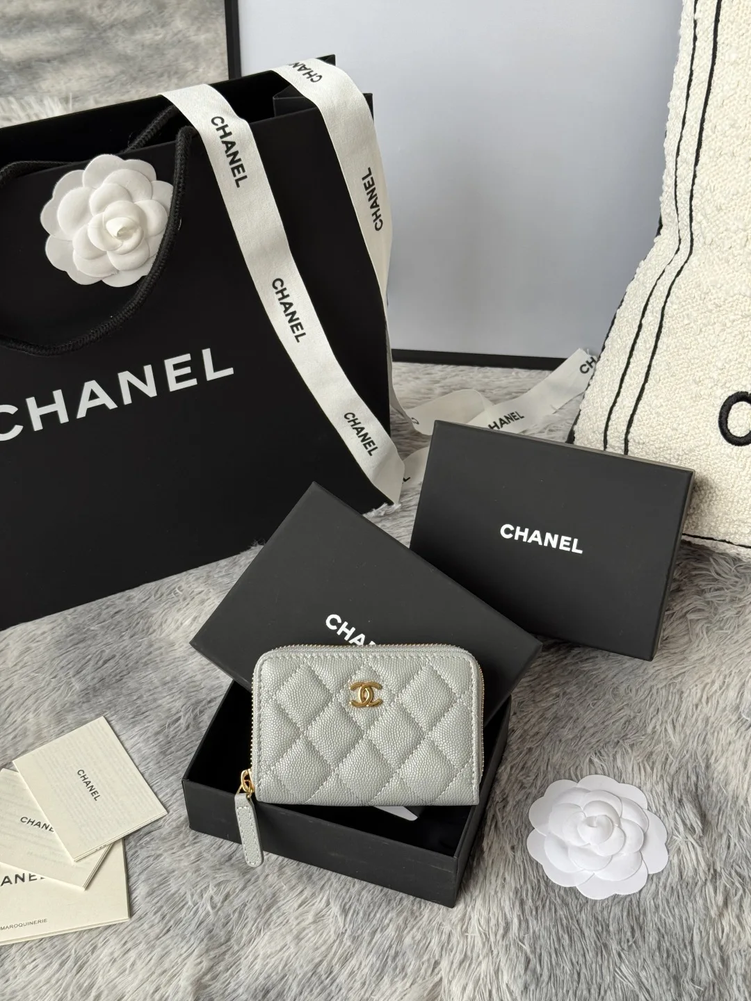 Chanel AP0216 zipped coin purse
