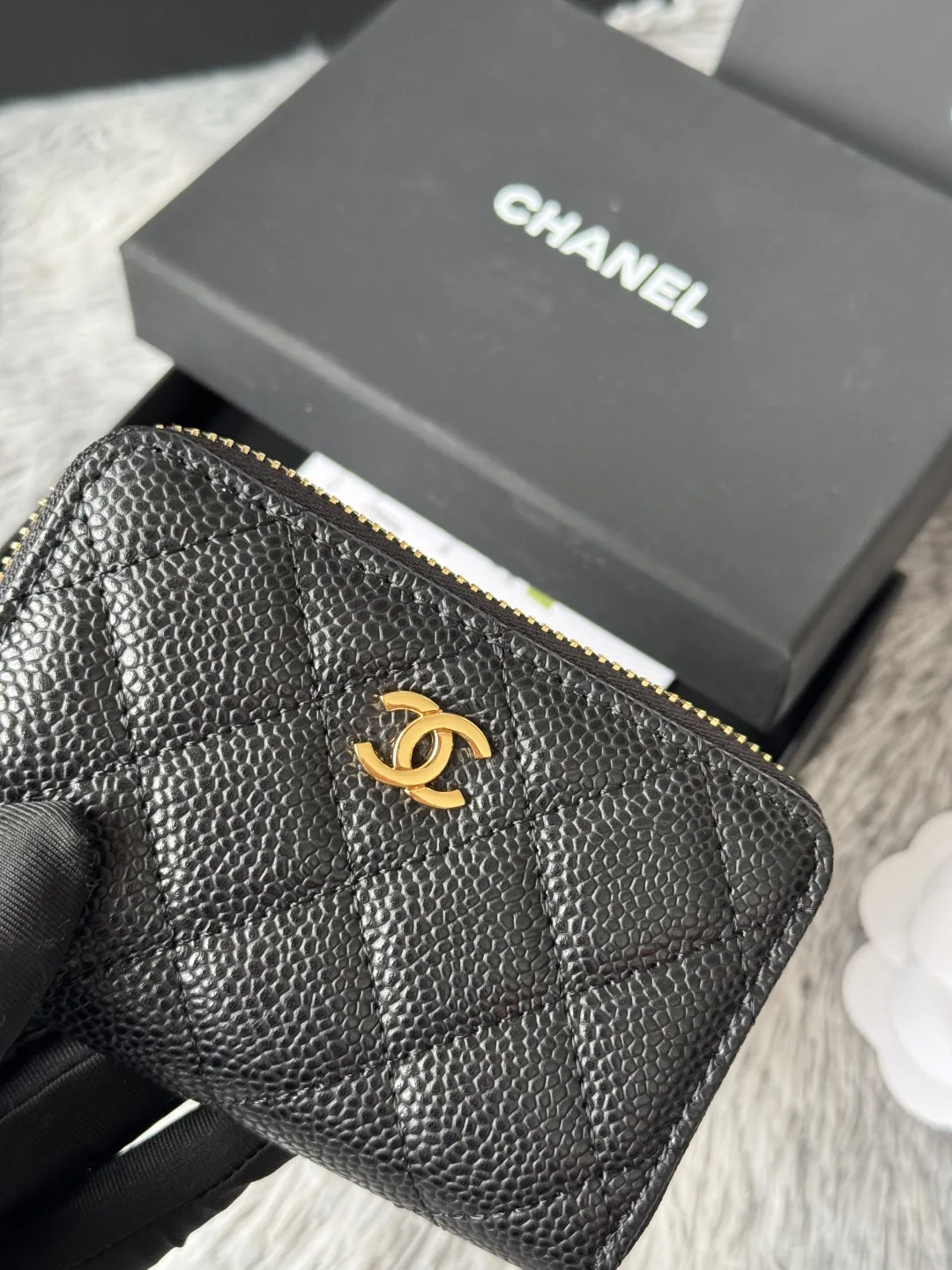 Chanel AP0216 Zipper Coin Purse - Detail view 6