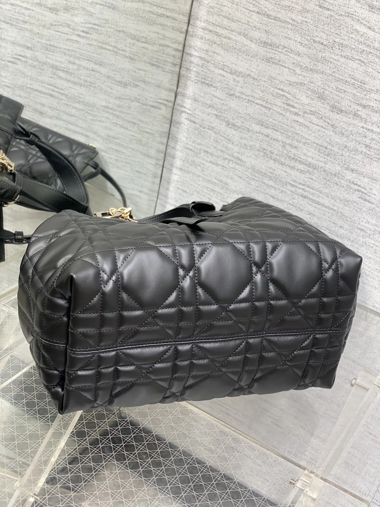 迪奥黑色Toujours系列 中号 女士手提包 - 细节图 7