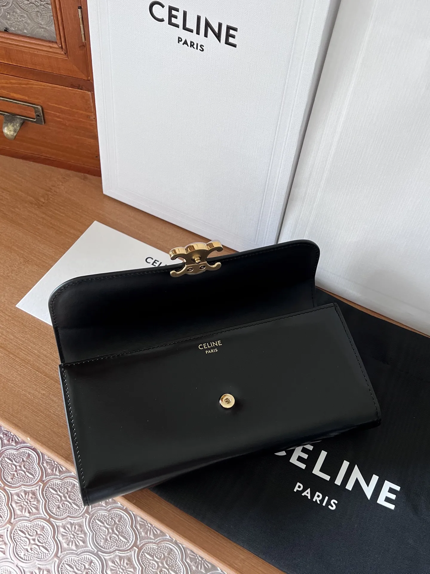 赛琳10E313 TRIOMPHE 大号钱包 - 细节图 4