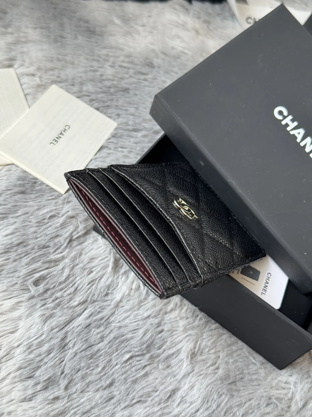 Chanel AP0223 Ultra Mini Lambskin Cardholder - Detail view 5