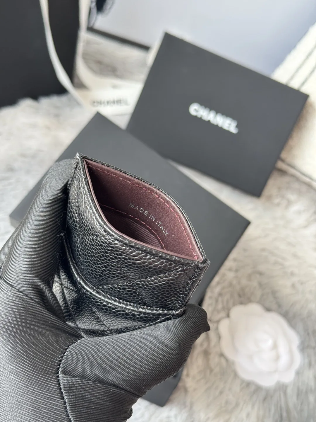 Chanel AP0223 Ultra Mini Lambskin Cardholder - Detail view 9
