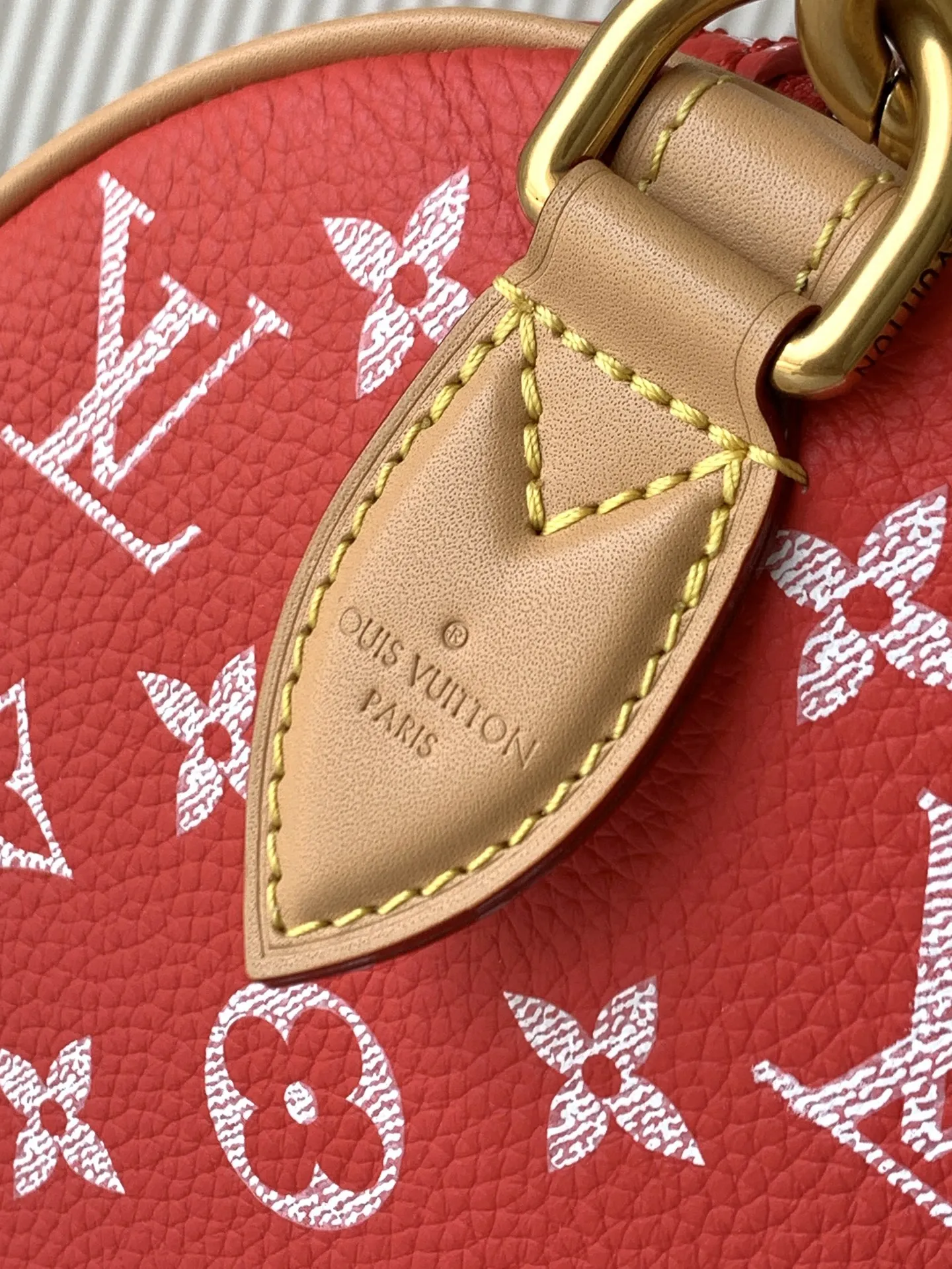 Louis Vuitton M24425 Red Speedy P9 Bandouliere 25 Bag - Detail view 7