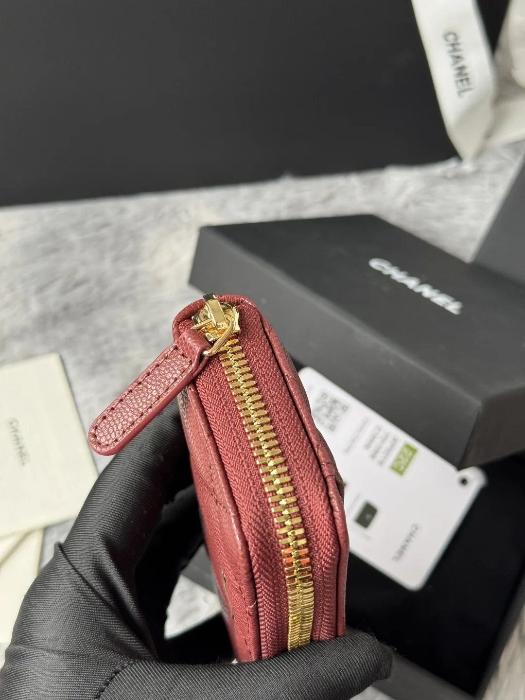 Chanel AP0216 Zipper Coin Purse - Detail view 7