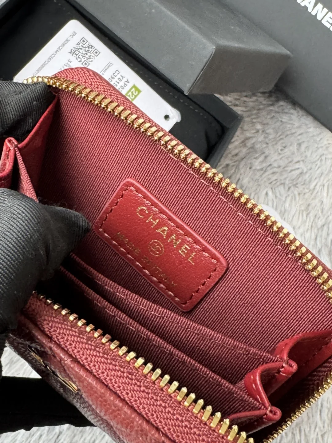 Chanel AP0216 Zipper Coin Purse - Detail view 9