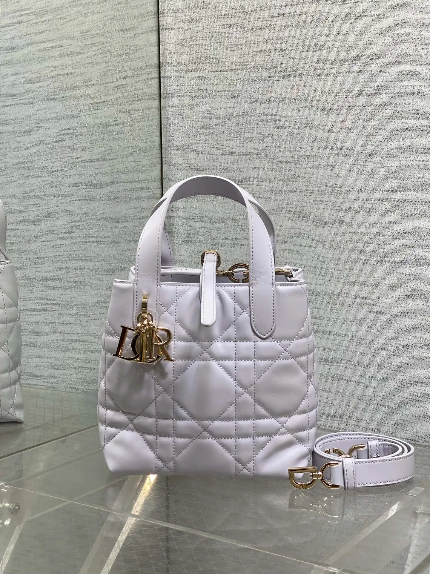 Dior Taro Purple Toujours Vertical Small Handbag