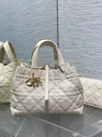 Medium Toujours Handbag in Light Ivory