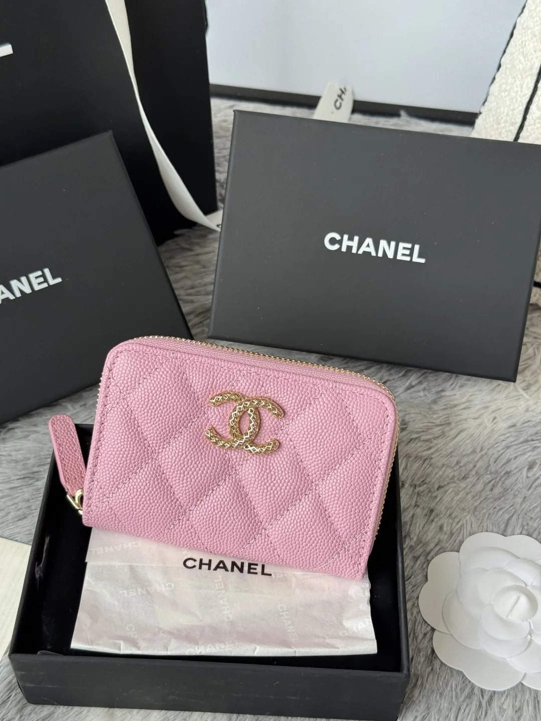 Chanel AP3185 zipper card holder coin purse - Detail view 2