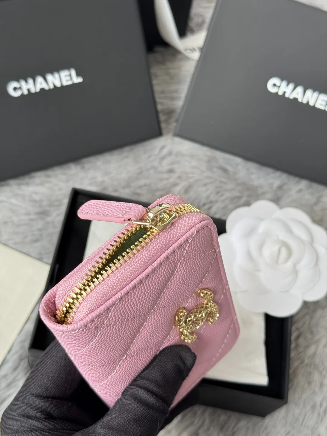 Chanel AP3185 zipper card holder coin purse - Detail view 9