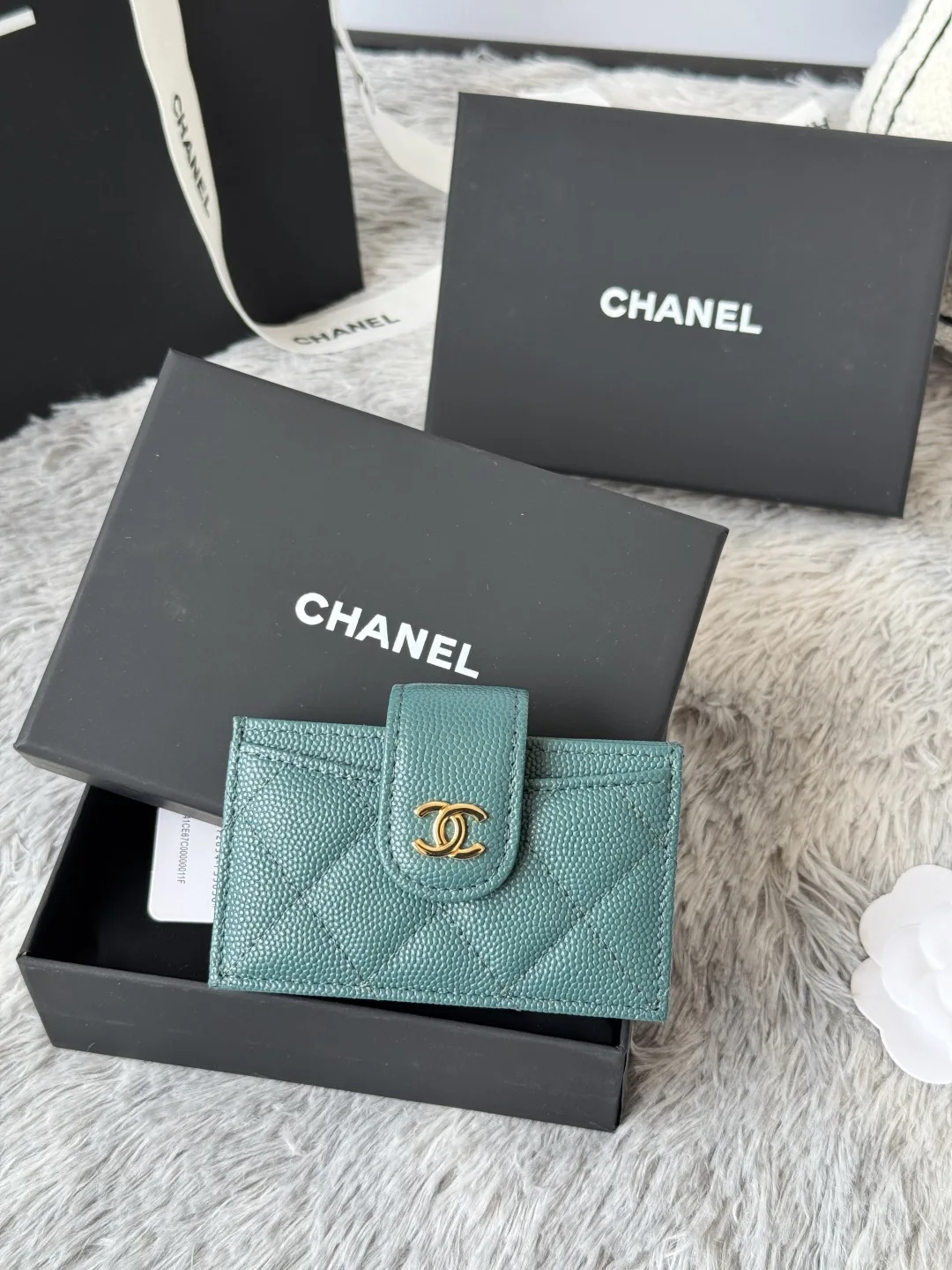 Chanel AP0342 Tweed Card Holder - Detail view 2