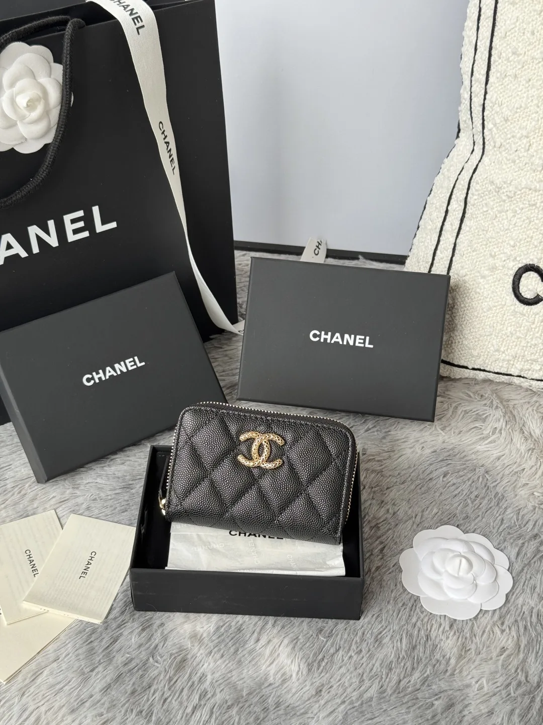 Chanel AP3185 Zipper Card Holder Coin Purse