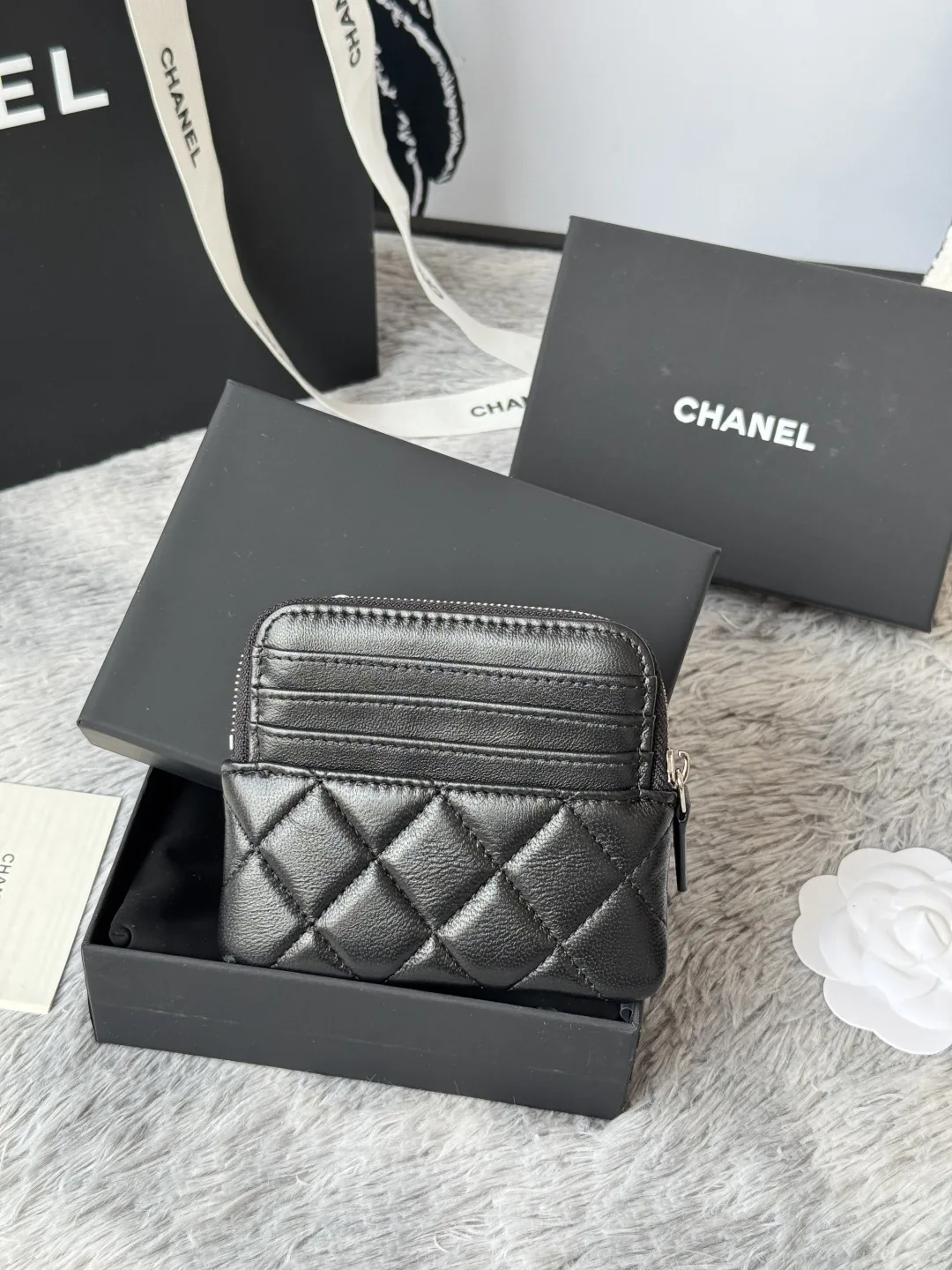 Chanel AP2061 Calfskin Chanel Coin Purse - Detail view 3