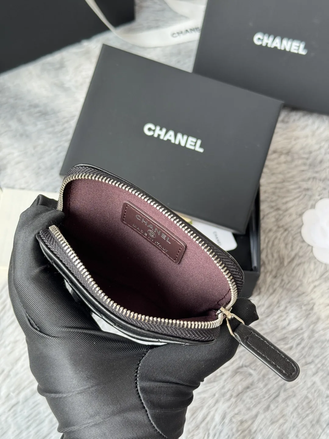 Chanel AP2061 Calfskin Chanel Coin Purse - Detail view 8