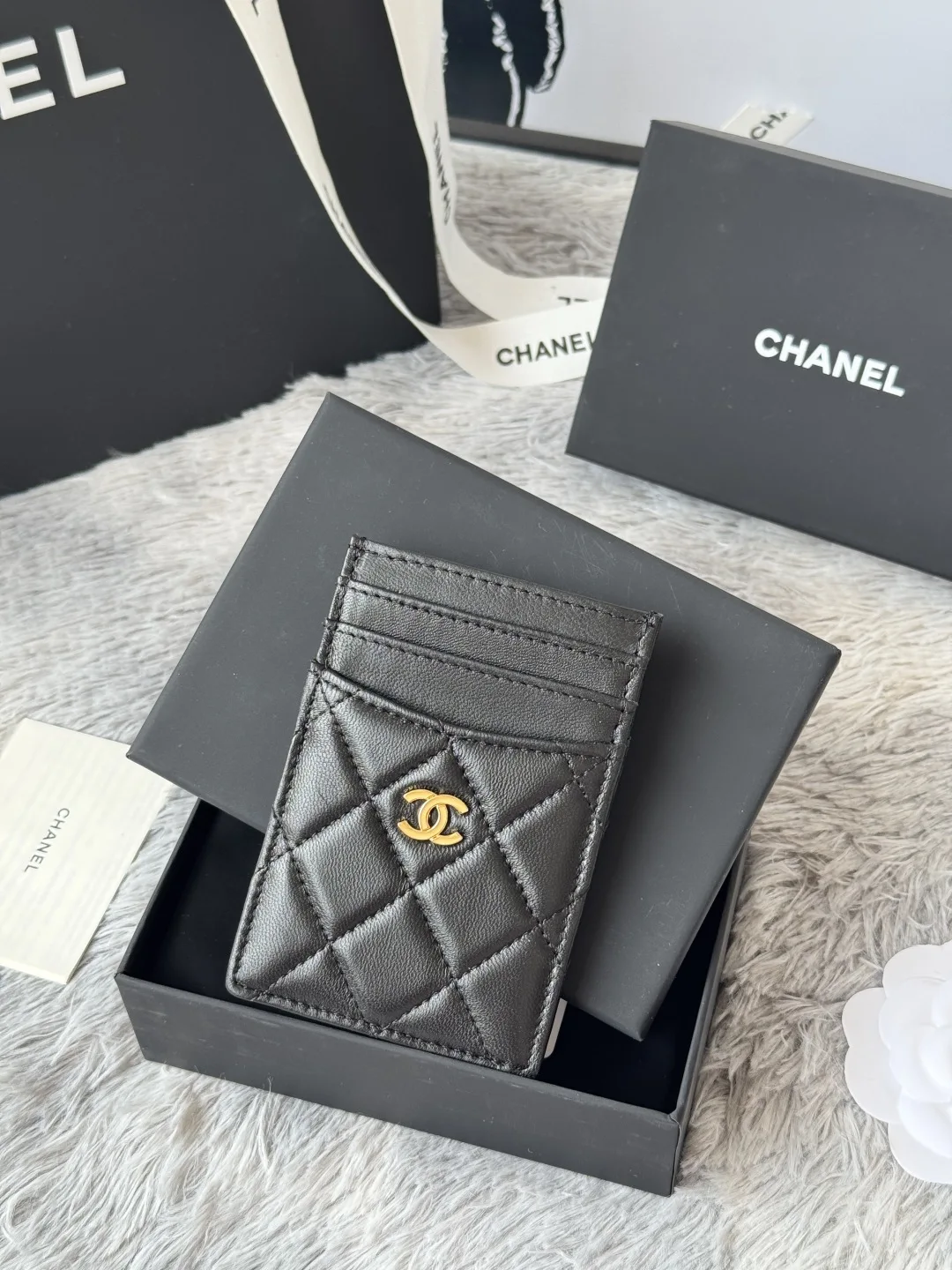 Chanel AP0223 Ultra Mini Lambskin Card Holder - Detail view 2